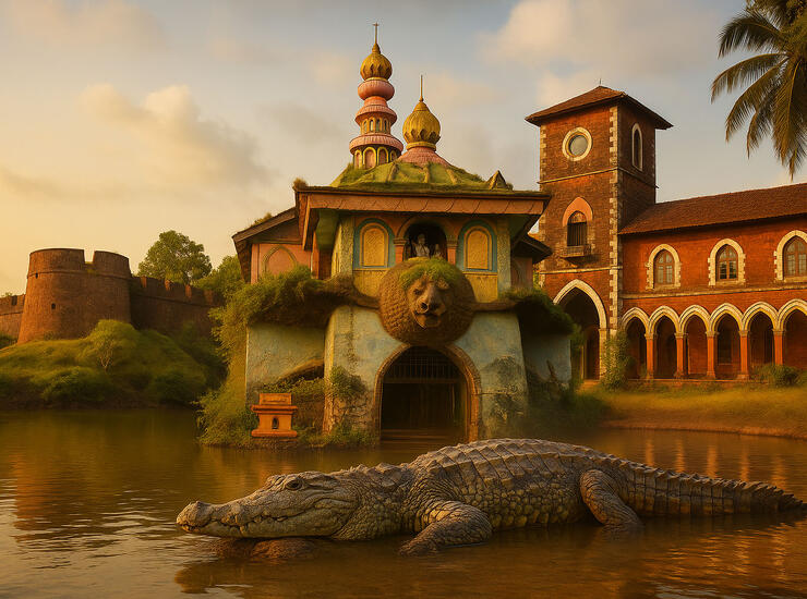 Загадочная Махараштра: дворец Савантвади, крокодиловая река, Парадайз, Тираколь и Реди