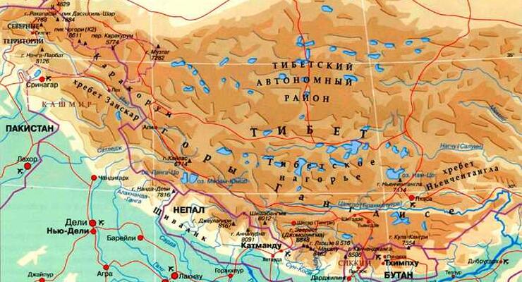 Гималаи на карте: где находятся и что представляют собой