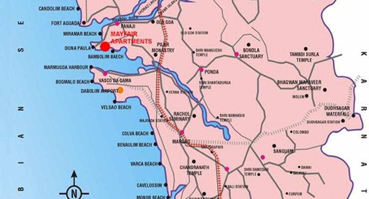 Гоа на карте мира: где находится штат, краткая история, Север vs Юг и когда ехать