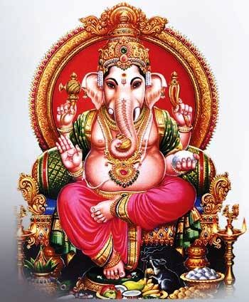 Иконография Ганеши: слоновья голова, один клык и традиционные атрибуты