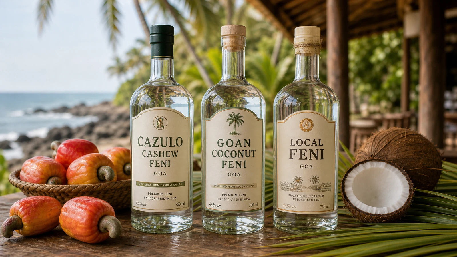 Фени в Гоа: cashew feni, coconut feni и местный фени