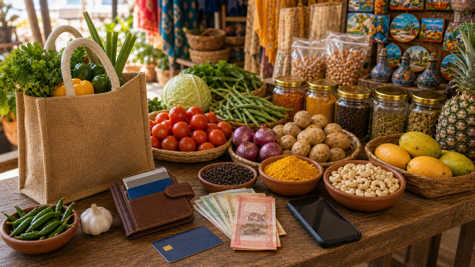 Цены на рынках Гоа: продукты, специи и покупки