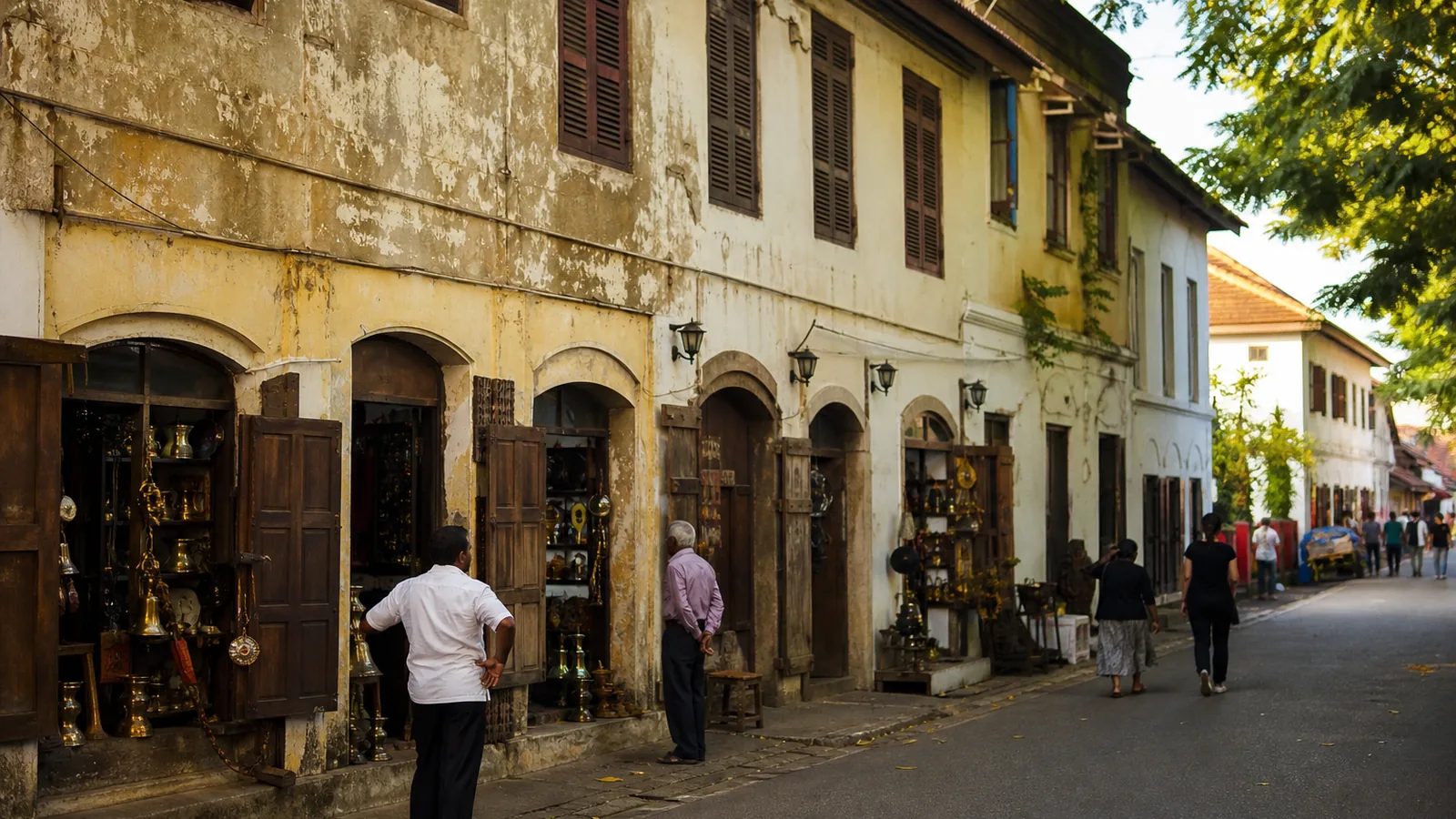 Историческая улица Jew Town в районе Маттанчерри